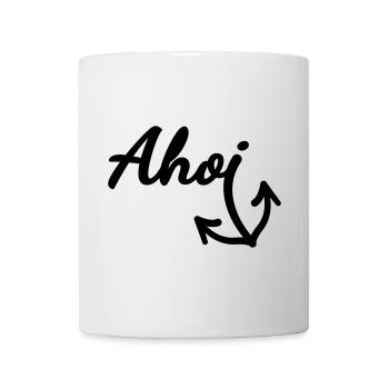 Ahoi (Farbe anpassbar) - Tasse - Weiß - Vorne