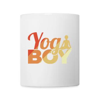 Lustiger Yoga Junge - Tasse - Weiß - Vorne
