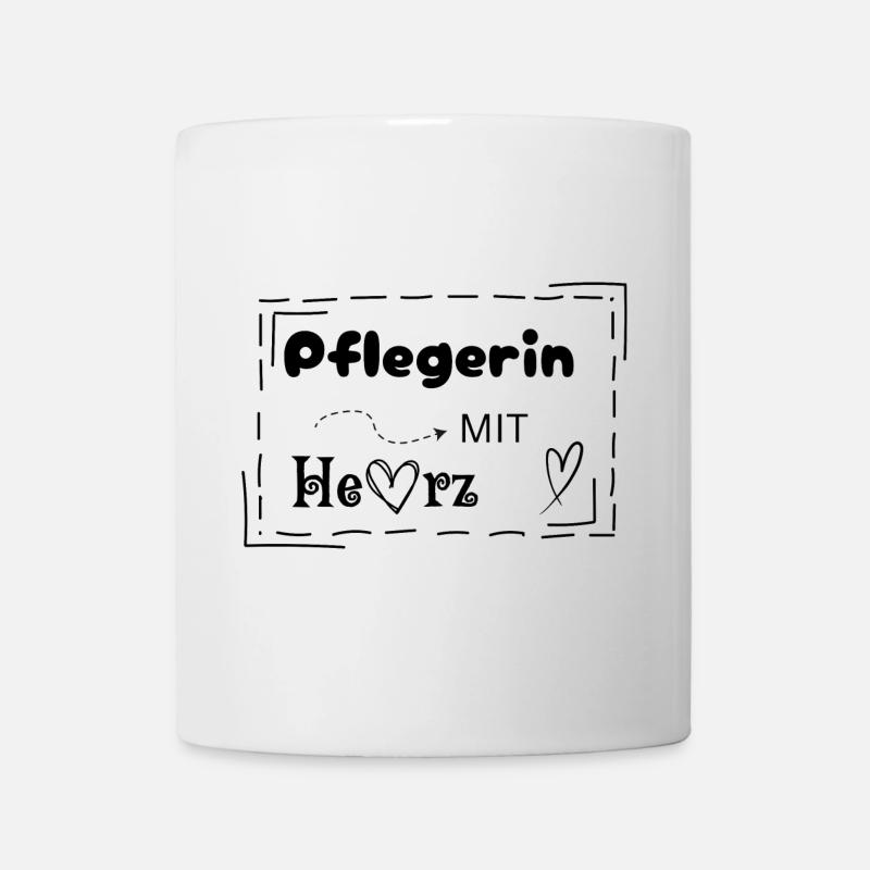Nurse with heart - Mug - white