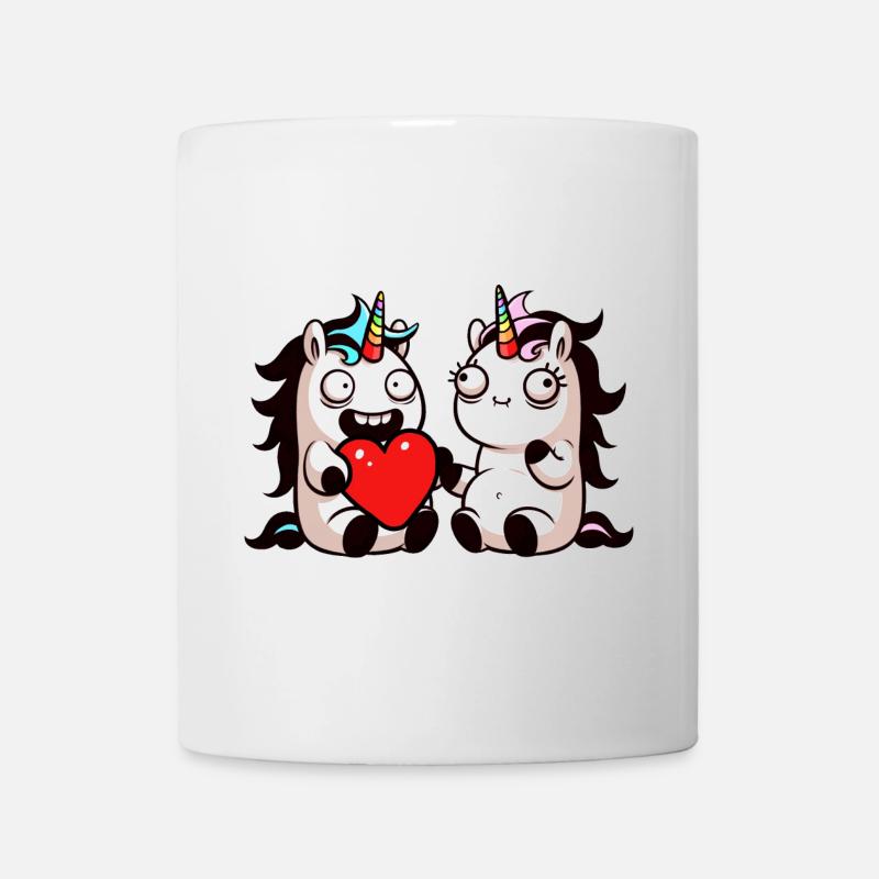 Einhorn Herzensduo - Tasse - Weiß