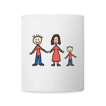 Familie - Tasse - Weiß - Vorne