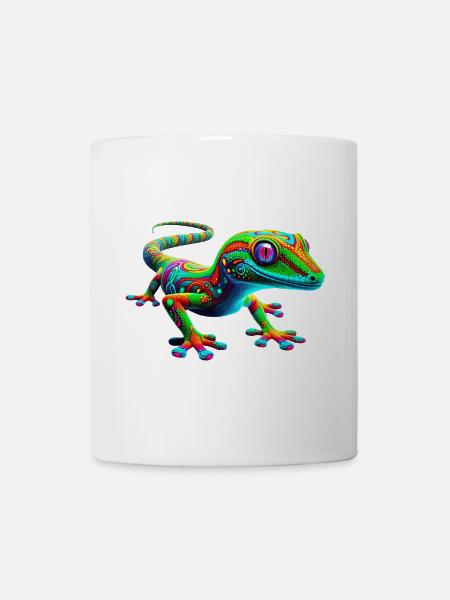 Gecko - Tasse - Weiß