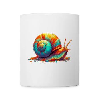 Schnecke - Tasse - Weiß - Vorne