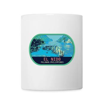 Époustouflant El Nido : Vue Aérienne Paradisiaque - Mug blanc - blanc - Devant