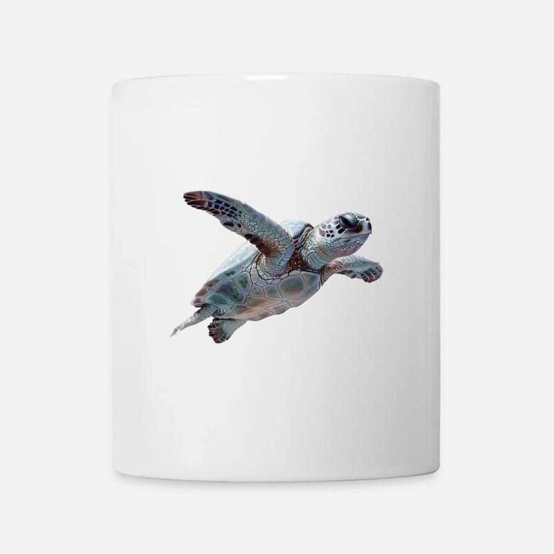 Geometrische Schildkröte Muster - Tasse - Weiß