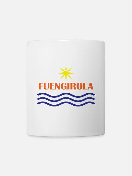 Fungirola Sonnen- und Wellendesign - Tasse - Weiß