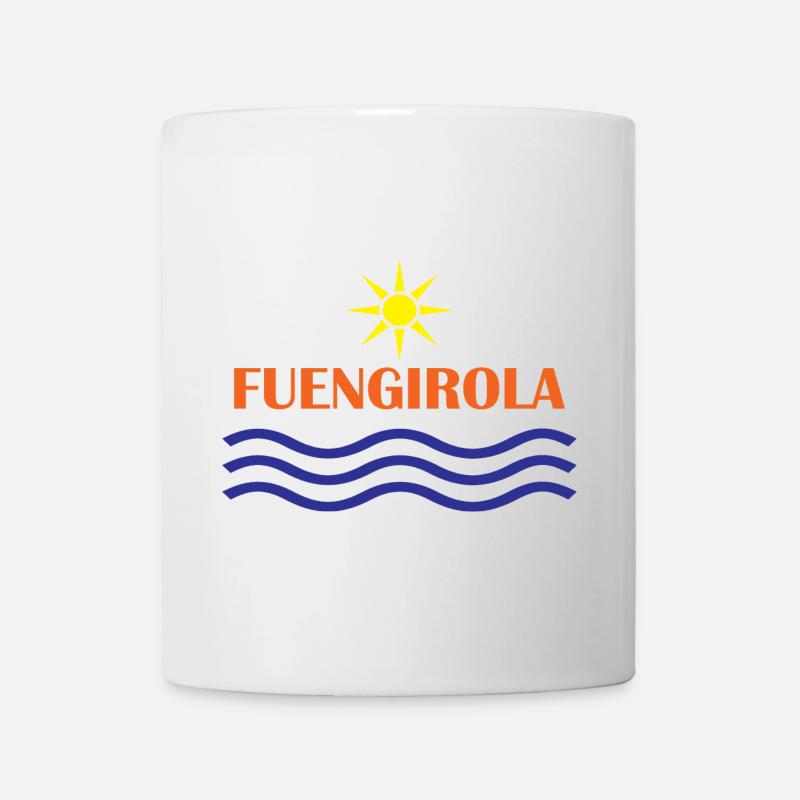 Fungirola Sonnen- und Wellendesign - Tasse - Weiß