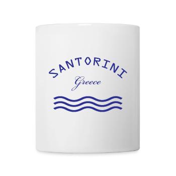 Santorini Greece Waves - Mug - white - Front