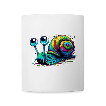 Schnecke - Tasse - Weiß - Vorne