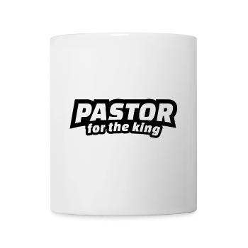Geschenk für den Pastor, for the King Kollektion - Tasse - Weiß - Vorne
