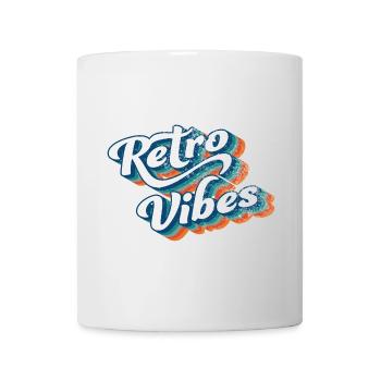 Retro Vibes: Elegant Vintage Font Art - Mug - white - Front