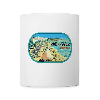 Illustration Peneco Beach, Albufeira, Algarve - Tasse - Weiß - Vorne