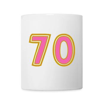 70. 70 YEARS. 70TH ANNIVERSARY. 70TH ANNIVERSARY. - Mug - white - Front