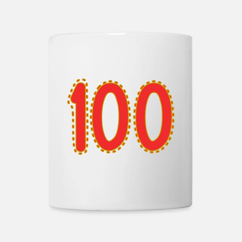 100. 100 JAHRE. 100-JÄHRIGES JUBILÄUM. GEBURTSTAG 100 - Tasse - Weiß