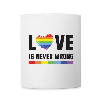 Mois de la fierté LGBT - L’amour ne se trompe jamais - Mug blanc - blanc - Devant