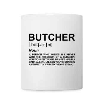Butcher Meaning - Mug - white - Front