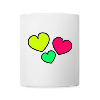 MOM. MOTHER'S DAY. HEART. HAPPY BIRTHDAY - Mug - white - Front