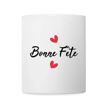 HAPPY BIRTHDAY. HEART. HAPPY MOTHER'S DAY. MOM. FEAST - Mug - white - Front