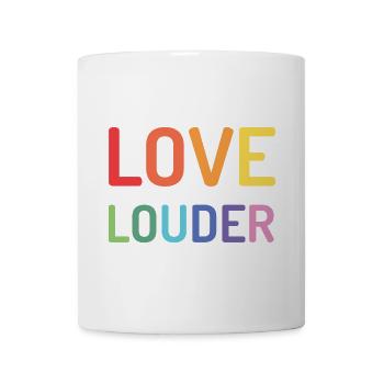 LGBT Pride Month - Love Louder - Mug - white - Front