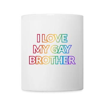 J’aime mon frère gay - Mug blanc - blanc - Devant