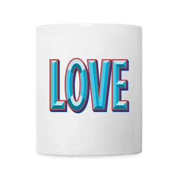 LOVE 3D cutout - Mug - white - Front