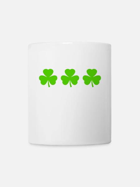 Irland kleeblatt Kleeblätter - Tasse - Weiß