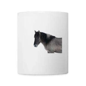 Pferde T-shirt Geschenk Reiter  - Tasse - Weiß - Vorne