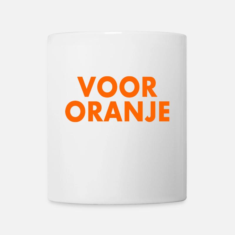Voor oranje - Tasse - Weiß