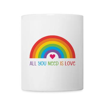 LGBTQ Pride Month - All You Need is Love - Mug - white - Front