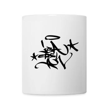 Graffiti Tag JGA Crew Angel 02 1C - Tasse - Weiß - Vorne