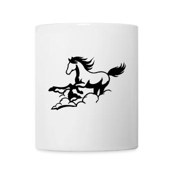 Horse Dream Clouds - Mug - white - Front