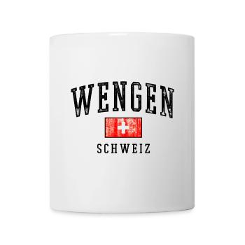 Wengen Switzerland Emblem - Mug - white - Front