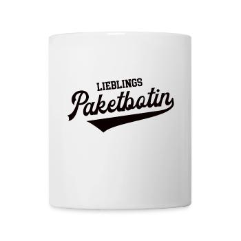 Paketbotin Beste Botin Zustellerin KEP Postbotin - Tasse - Weiß - Vorne