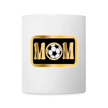 MUTTER - MAMA FUßBALLSPIELERIN - FUßBALL - Tasse - Weiß - Vorne