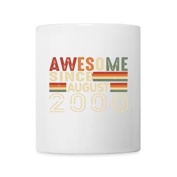 Août 2000 Vintage Cadeau d’anniversaire 24 ans - Mug blanc - blanc - Devant