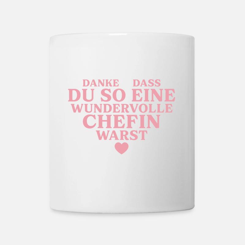 Wundervolle Chefin Abschiedsgeschenk Rente - Tasse - Weiß