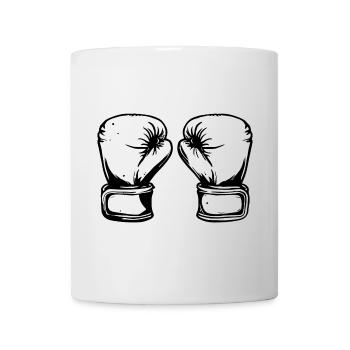 Boxhandschuhe Zeichnung - Tasse - Weiß - Vorne