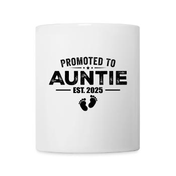 Promoted To Auntie 2025 Funny For New Auntie - Mug - white - Front
