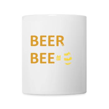 beerbee bier biene partyspruc biertrinker geschenk - Tasse - Weiß - Vorne