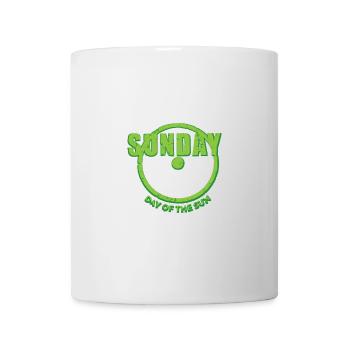 Sunday Sunday Weekdays Day Sun green used look - Mug - white - Front