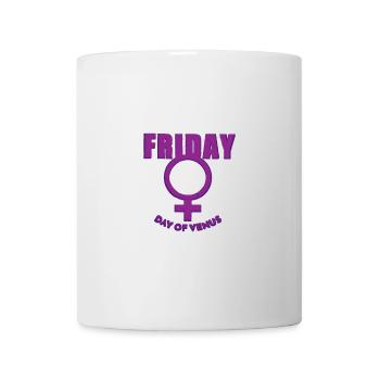 Friday Friday Weekdays Venus Day purple used look - Mug - white - Front