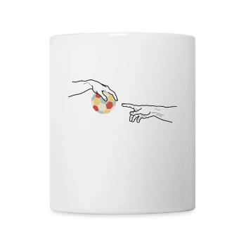 Handball Michel Angelo lustiges Retro Geschenk - Tasse - Weiß - Vorne