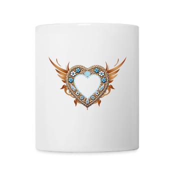 Gingerbread Heart Frame Tradition and love combined - Mug - white - Front