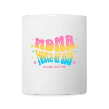 Rave Vibes – Power of Bass Festival Shirt - Tasse - Weiß - Vorne