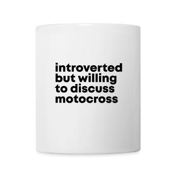 motocross - Mug blanc - blanc - Devant