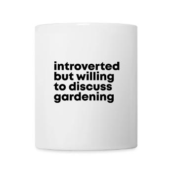 jardinage - Mug blanc - blanc - Devant
