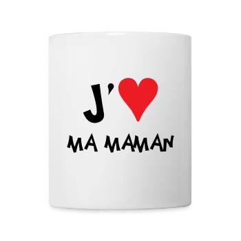 J'aime ma maman - Fête des Mères - Mug blanc - blanc - Devant