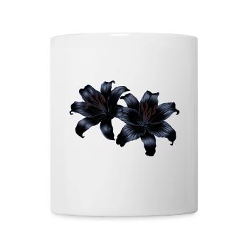 Nachtlilien Dunkle Blütenzauber - Tasse - Weiß - Vorne