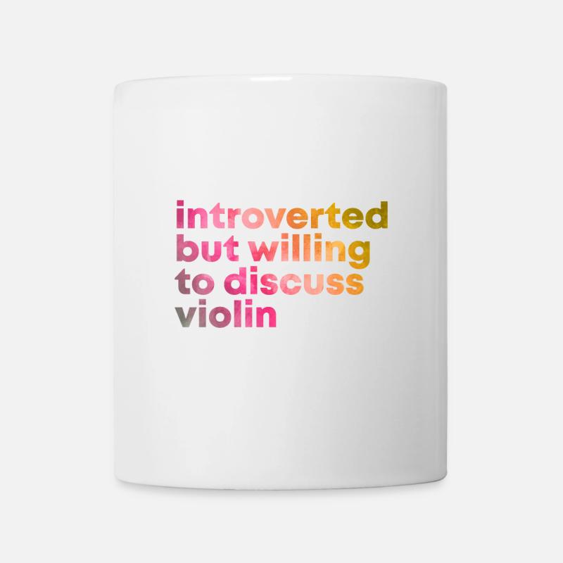 violon - Mug blanc - blanc