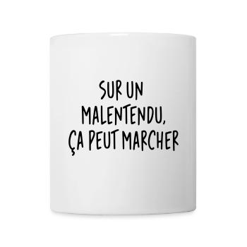 Michel Blanc - Les Bronzés - Sur un malentendu - Mug blanc - blanc - Devant